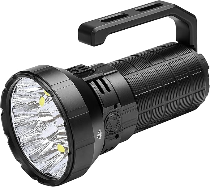 IMALENT MS12 Mini-C Tactical Flashlight 65000 Lumens, Rechargeable Flashlights, Long Range 1036 Meters Super Bright Flash Light with Handle, Led Flashlight for Emergency