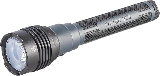 Streamlight 88131 ProTac HL 6 5,300-Lumen 80,000-Candela Rechargeable Flashlight with 120V USB Adapter, Y USB-C Cord, and Wrist Lanyard, Black