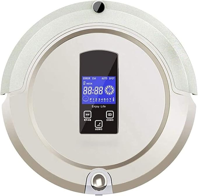 Robot Vacuum 1000Pa Robotic Vacuum Cleaner (Slim) Max Suction Quiet Multiple Cleaning Modes Self-Charging Vacuum for Pet Hair Hard Floor Medium-Pile Carpets