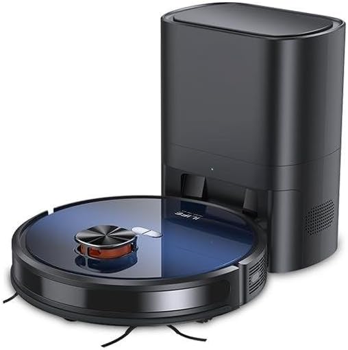 Smart Vacuum Cleaner Robot with Auto-Empty Station, Powerful Suction, Intelligent Navigation, and Easy Phone App Control