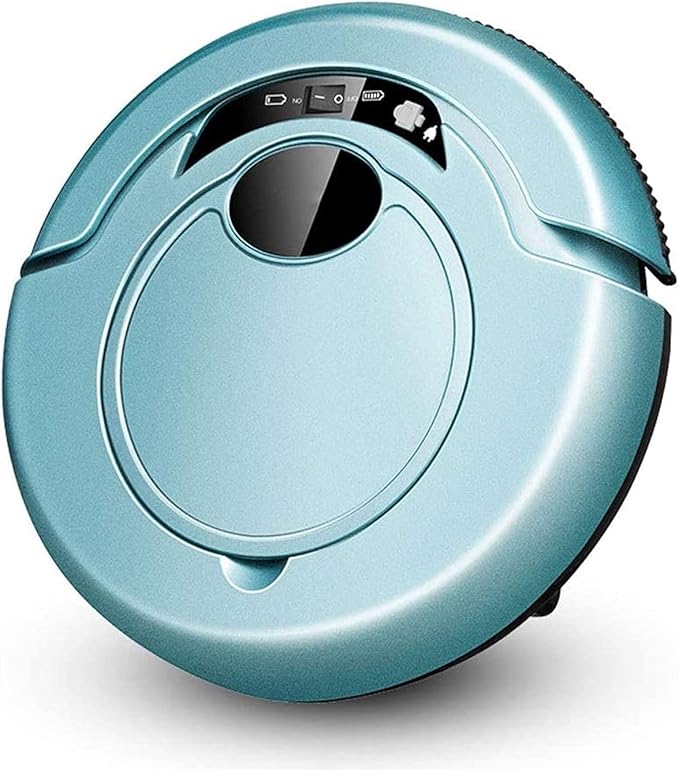 Robot Vacuum Cleaner 1200Pa Suction 120 min Runtime Boundary Strips Included Quiet Super-Thin Self-Charging Works Ideal for Pet Hair Carpets Hard Floors