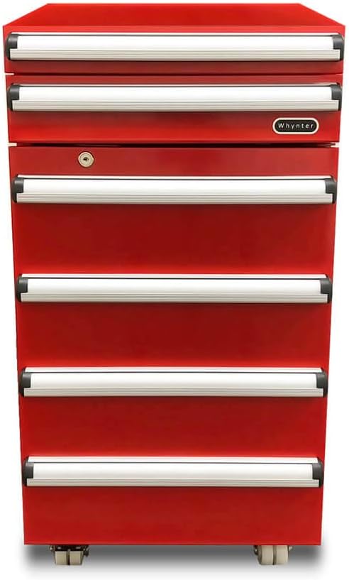 Whynter TBR-185SR 1.8 cu. ft. Portable Tool Box Refrigerator with 2 Drawers and Lock, One Size, Powder Coated Red