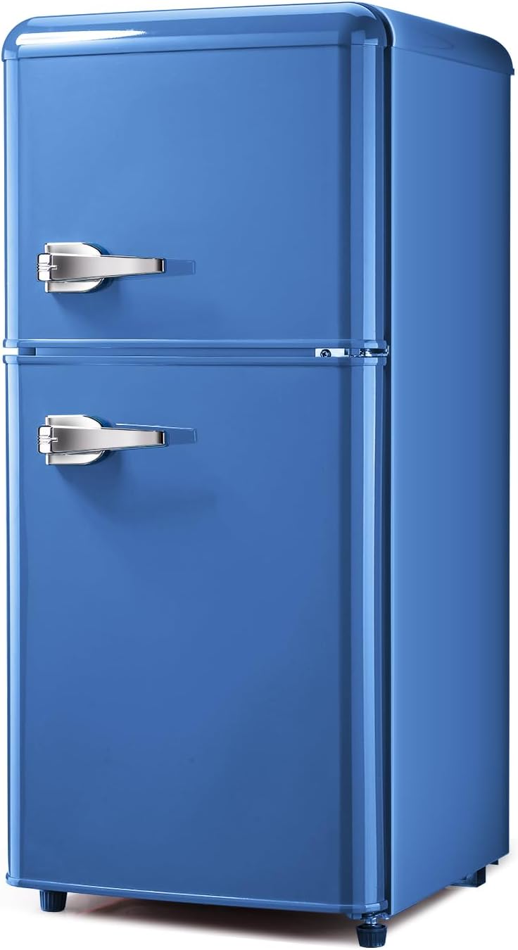FLS-80G-BLUE Retro Compact Refrigerator, Blue