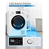 BLACK+DECKER 4.4 Cu. Ft. Electric Dryer with Heat Pump, 22 lb. Capacity , 240V Electric Clothes Dryer with 16 Cycles, Without Outside Exhaust, BDFH44M, White
