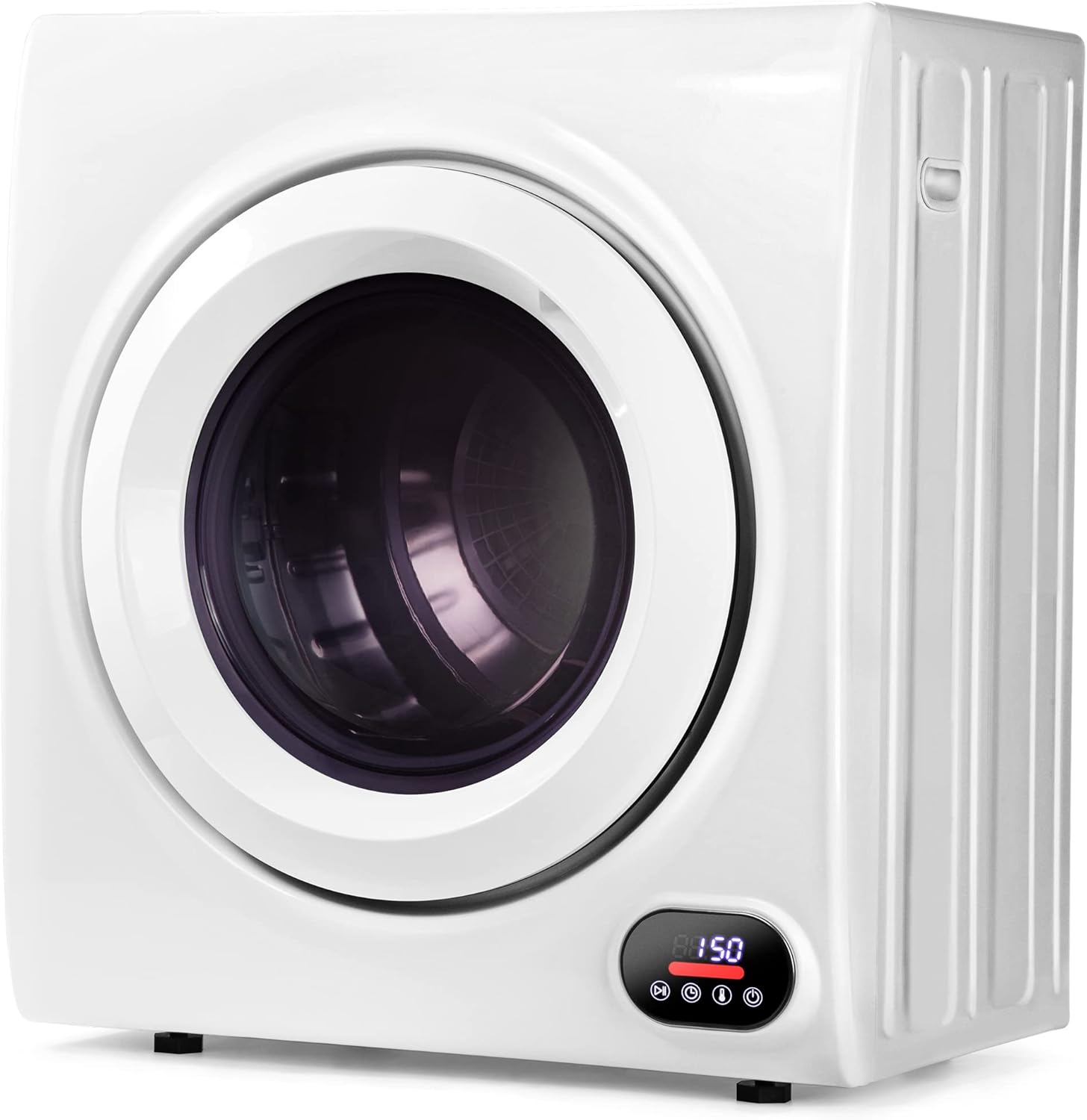 Euhomy 110V Portable Clothes Dryer 850W Compact Laundry Dryers 1.5 cu.ft Front Load Stainless Steel Electric Dryers Machine with Stainless Steel Tub for Apartment,RVs,Dorms,White Easy Control
