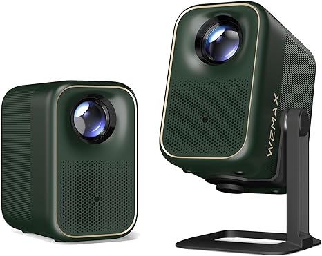 WEMAX Projector, Google TV Projector with Licensed Netflix, 400 ISO Lumens, 4K Support Smart Movie Projector with Adjustable Stand, Native 1080P with WiFi and Bluetooth Home Theater Projector