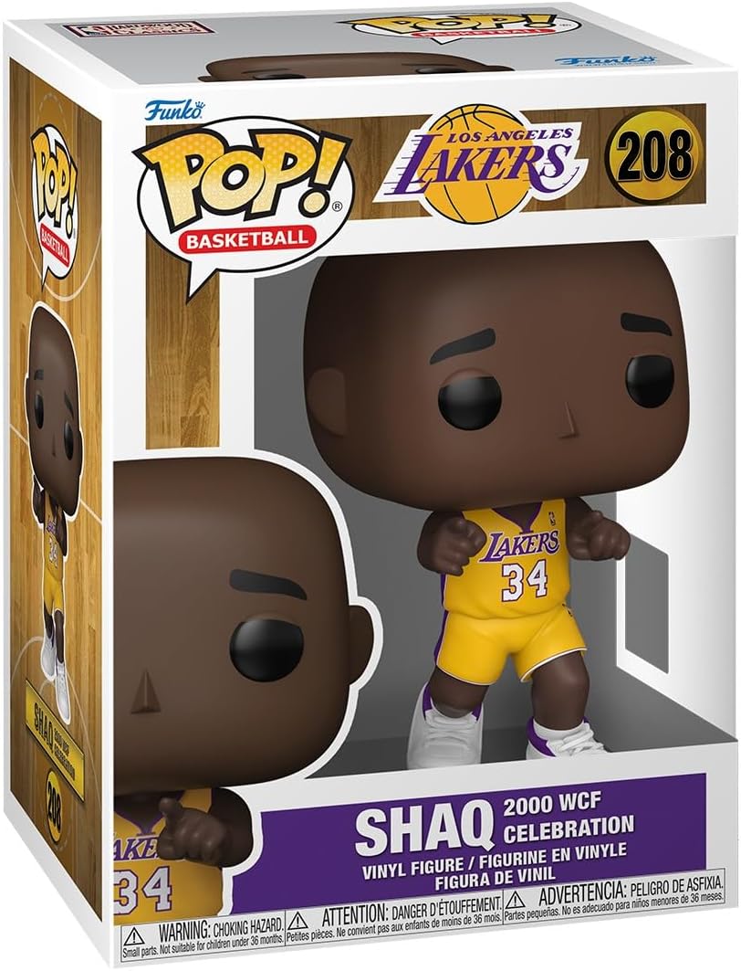 Funko Pop! NBA: Lakers - Shaquille O'Neal - Shaq - ('00 WCF Celebration) - Collectable Vinyl Figure - Gift Idea - Official Merchandise - Toys for Kids & Adults - Sports Fans
