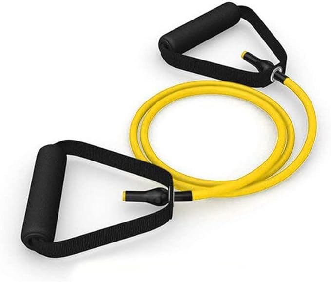 120cm Yoga Pull Rope Elastic Resistance Bands Rope Rubber Bands Fitness Equipment Exercise Tube Workout(White-Dinosaur Doodle4)