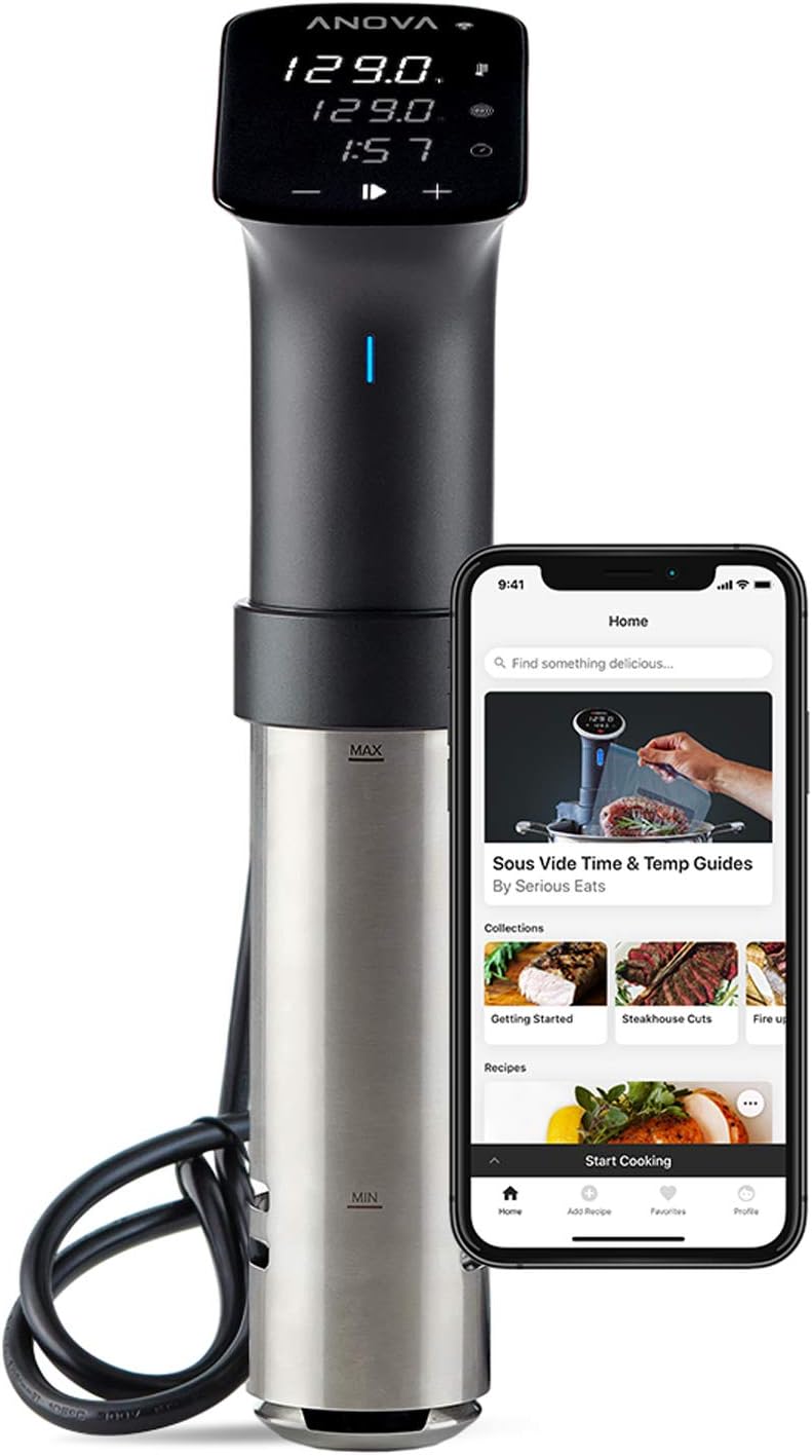Anova Culinary Sous Vide Precision Cookware Professional, 1200W, Black and Silver