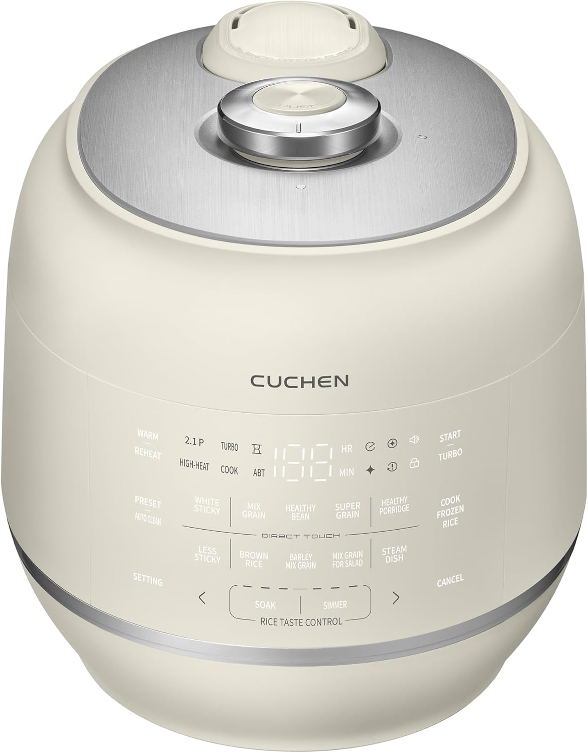 CRT-RPK1040IUS 10 CUP (1.9 quarts): 10 person serving | IH Heating | Expertly Crafted for Multi Grain Cooking |2.1 Ultra High-Pressure Induction Heating IH Rice Cooker | Full Stainless Power Lock Syst