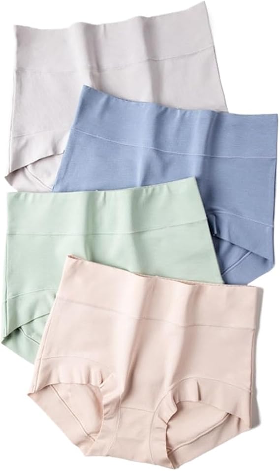 Long Staple Cotton High Waisted Women's Underwear with Enlarged and Fat Added Flat Corner Pants