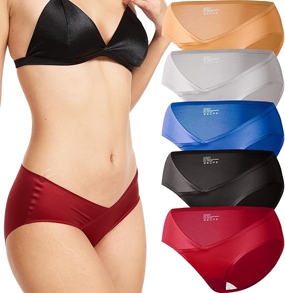 100% Cotton Gusset - Dr.Cherwish low waist underwear features a light-color cotton gusset for convenience for monitoring spotting or secretions during women's special periods. The bottom crotch length