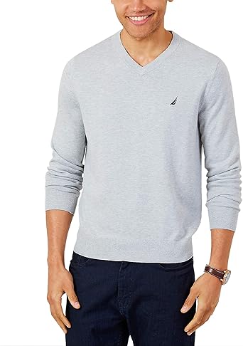 Nautica Men's Classic Fit Navtech Soft V-Neck Sweater