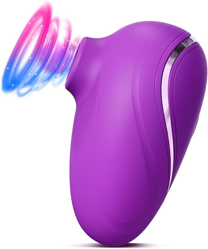 Sex Toys Vibrator Sucking - Sexual Pleasure Tools for Women, Clit Sucker Nipple Stimulation for Couples Oral, Small Vibrador Adult Rose Toy Suction, Clitoral Pump Vibrater Silent with 6 Pulse Patterns