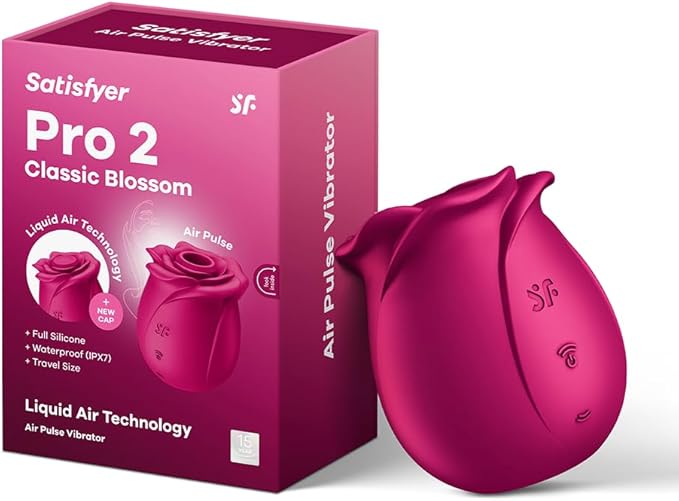 Satisfyer Pro 2 Classic Blossom Vibrator Sex Toy | Adult Toys for Women | Clitoral Stimulator | Vibrating Sexual Pleasure Device | Stimulation Vibrators | Female Wellness Tools | Woman Clit Sextoy