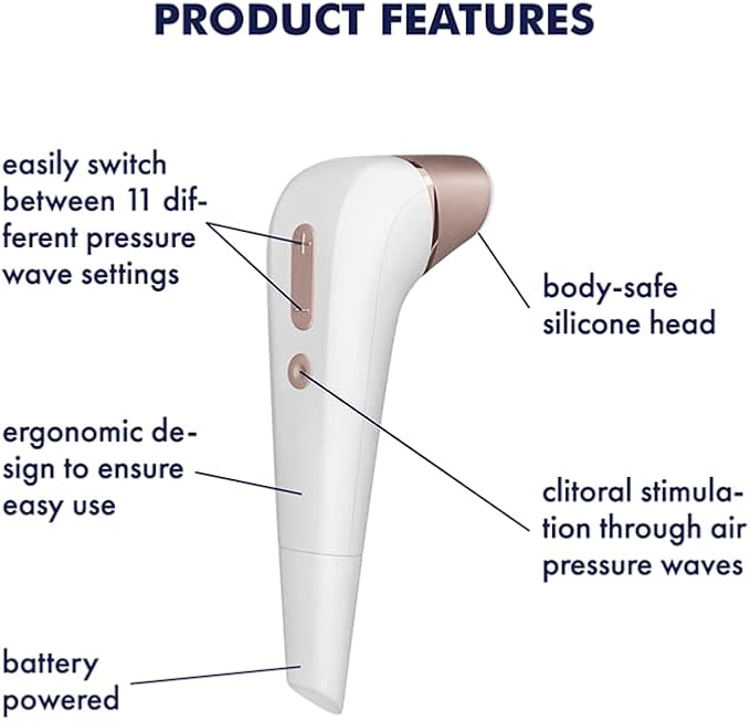 Satisfyer Number Two Vibrator Sex Toy | Adult Toys for Women | Clitoris Stimulator Airpulse Vibrator | Vibrating Sexual Pleasure Device | Stimulation Vibrators | Female Wellness Tools | Woman Sextoy