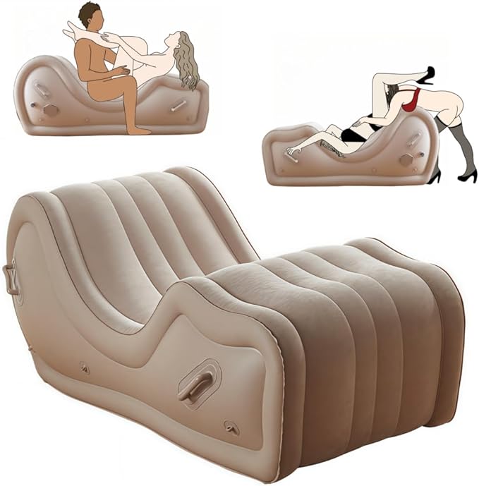 Sex Furniture Sofa Pillow with Automatic Air Pump, BDSM Sex Toys Inflatable Cushion for Couple Sexual Position Support Multifunctional Ramps