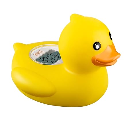 b&h baby thermometer, baby bath float toy safety temperature water thermometer (classic duck)