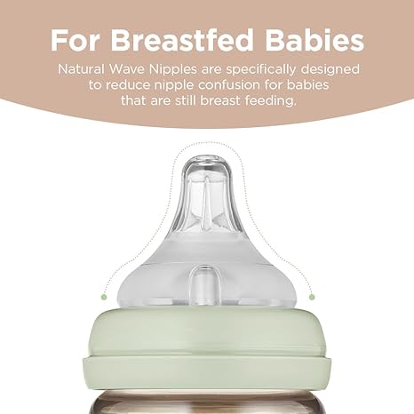 PPSU All-in-One Baby Bottle - Anti-Colic, Wide-Neck, Stable Base, Easy to Clean, Natural, Cloud Edition, 170ml, 6oz, Stage 1 (Slow Flow)