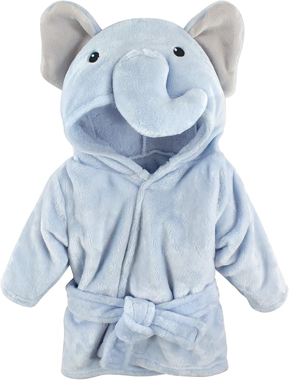 Hudson Baby Unisex Plush Animal Face Bathrobe