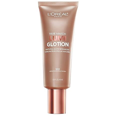 L'Oreal Paris Makeup True Match Lumi Glotion, Natural Radiance Enhancer, Illuminating Highlighter, Bronzer Drops, Sun-Kissed, 903 Medium