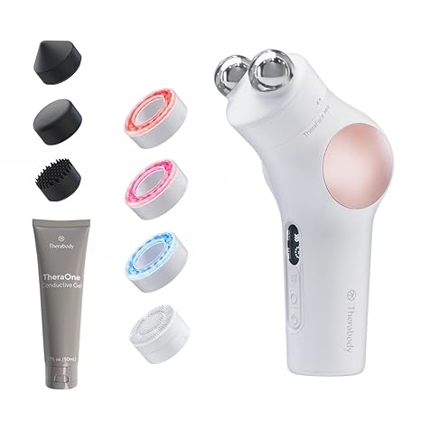 TheraFace PRO Hot and Cold Rings - Facial Therapy Care Device Attachment Kit to Improve Skin Radiance and Blood Flow and Reduce Face Tightening - Powered by Cryothermal Technology (White)