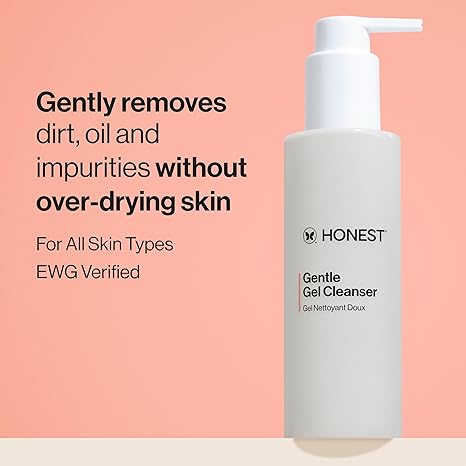 Honest Beauty Gentle Gel Daily Face Cleanser | Calms, Refreshes, + Hydrates | Vegan + Safe for Sensitive Skin | 5 fl oz